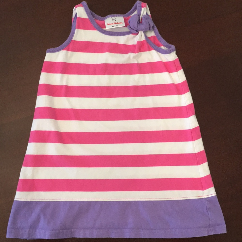 Pink and purple girls tank Hanna Andersson dress